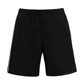 Kustom Kit Classic Fit Track Short, Black/White, S bedrucken, Art.-Nr. 084111503 Kustom Kit Classic Fit Track Short, Black/White, S bedrucken, Art.-Nr. 084111503