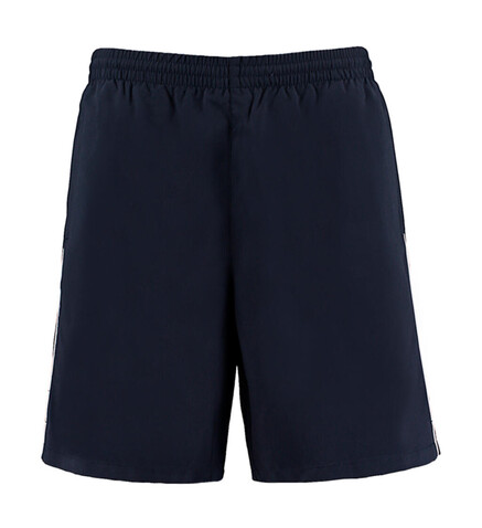 Kustom Kit Classic Fit Track Short, Navy/White, L bedrucken, Art.-Nr. 084112525