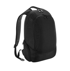 Quadra Vessel™ Slimline Laptop Backpack, Black, One Size bedrucken, Art.-Nr. 084301010