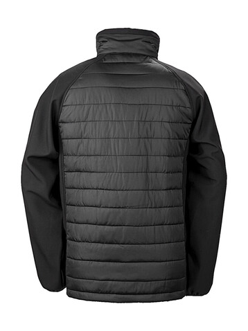 Result Compass Padded Softshell, Black/Lime, 4XL bedrucken, Art.-Nr. 084331719