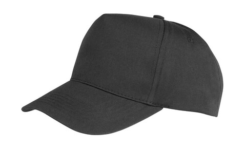 Result Caps Boston 5-Panel Printers Cap, Black, One Size bedrucken, Art.-Nr. 084341010
