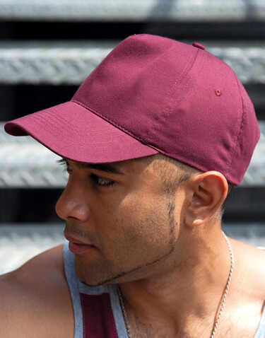Result Caps Boston 5-Panel Printers Cap, Burgundy, One Size bedrucken, Art.-Nr. 084344480