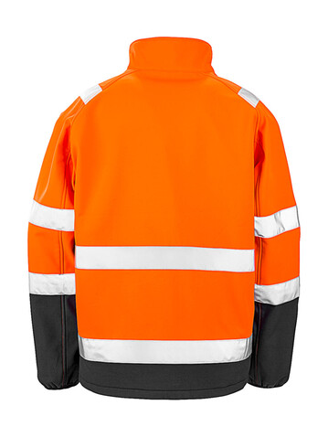 Result Printable Safety Softshell, Fluorescent Yellow/Black, 4XL bedrucken, Art.-Nr. 086336719