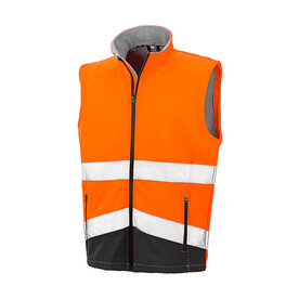 Result Printable Safety Softshell Gilet, Fluorescent Orange/Black, S bedrucken, Art.-Nr. 087334783 Result Printable Safety Softshell Gilet, Fluorescent Orange/Black, S bedrucken, Art.-Nr. 087334783