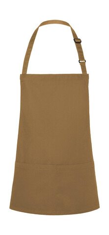 Karlowsky Short Bib Apron Basic with Buckle and Pocket, Camel, One Size bedrucken, Art.-Nr. 088677080 Karlowsky Short Bib Apron Basic with Buckle and Pocket, Camel, One Size bedrucken, Art.-Nr. 088677080