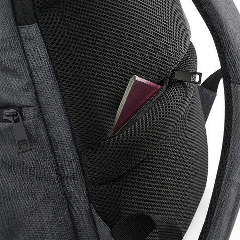 Quadra Q-Tech Charge Roll-Top Backpack, Granite Marl, One Size bedrucken, Art.-Nr. 089301100