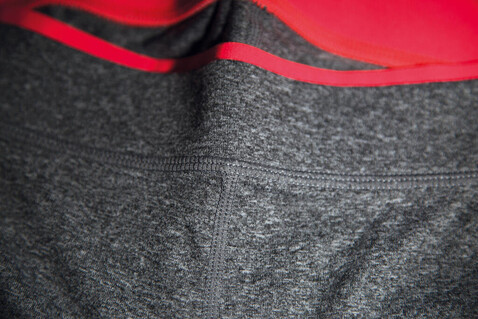 Result Women`s Fitness Trousers, Sport Grey Marl/Hot Coral, 2XS (6) bedrucken, Art.-Nr. 091331831