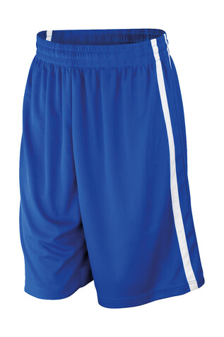 Result Men`s Quick Dry Basketball Shorts, Royal/White, M bedrucken, Art.-Nr. 092333533