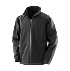 Result Men`s Treble Stitch Softshell, Black, S bedrucken, Art.-Nr. 098331013