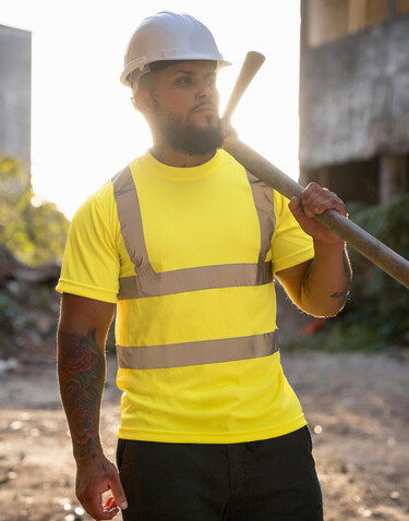 Korntex Hi-Vis T-Shirt Cordoba, XL bedrucken, Art.-Nr. 100136005