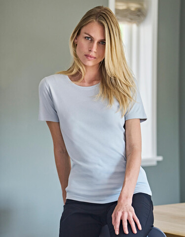 Tee Jays Ladies` Interlock T-Shirt, Red, S bedrucken, Art.-Nr. 101544003