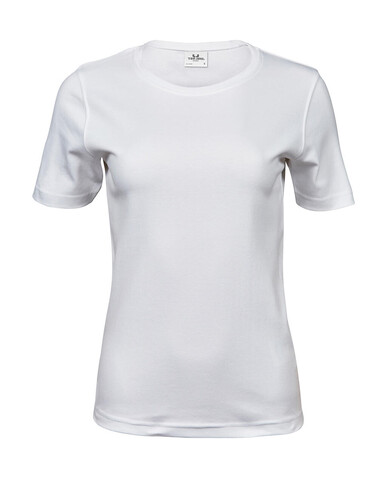 Tee Jays Ladies` Interlock T-Shirt, White, 2XL bedrucken, Art.-Nr. 101540007