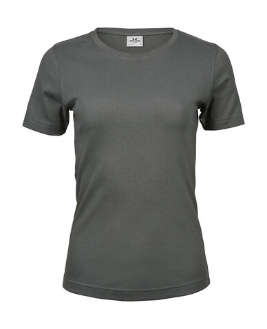 Tee Jays Ladies` Interlock T-Shirt, Powder Grey, S bedrucken, Art.-Nr. 101541143