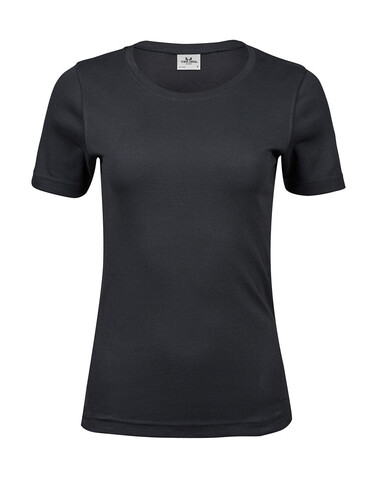 Tee Jays Ladies` Interlock T-Shirt, Dark Grey, 3XL bedrucken, Art.-Nr. 101541288 Tee Jays Ladies` Interlock T-Shirt, Dark Grey, 3XL bedrucken, Art.-Nr. 101541288