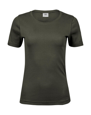 Tee Jays Ladies` Interlock T-Shirt, Deep Green, M bedrucken, Art.-Nr. 101545104
