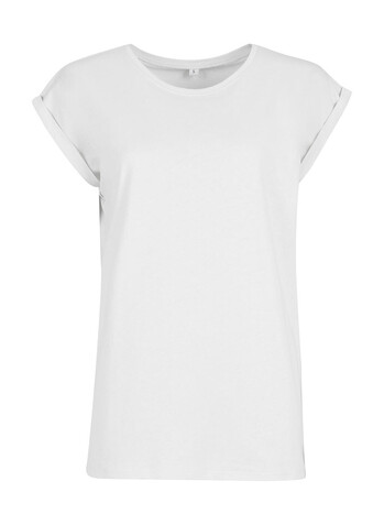 Build Your Brand Ladies Extended Shoulder Tee, White, XS bedrucken, Art.-Nr. 102390000 Build Your Brand Ladies Extended Shoulder Tee, White, XS bedrucken, Art.-Nr. 102390000
