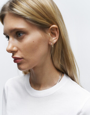 True Blanks Womens Regular Long Sleeve Tee, White, XS bedrucken, Art.-Nr. 105410002