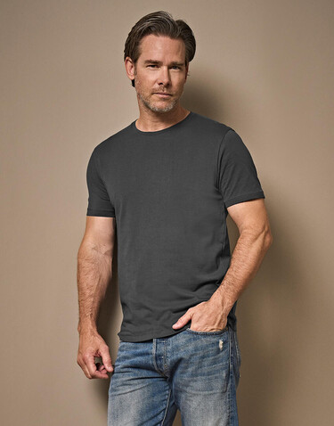 Tee Jays Luxury Tee, Dark Grey, 3XL bedrucken, Art.-Nr. 106541288