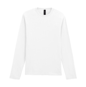 Gildan Softstyle Adult Long Sleeve T-Shirt, White, S bedrucken, Art.-Nr. 107090003