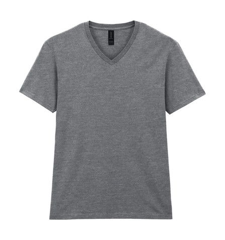 Gildan Softstyle Adult V-Neck T-Shirt, Sport Grey, M bedrucken, Art.-Nr. 108091254