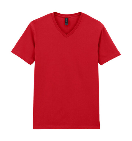Gildan Softstyle Adult V-Neck T-Shirt, Red, 3XL bedrucken, Art.-Nr. 108094008