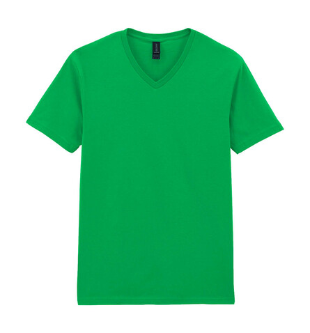 Gildan Softstyle Adult V-Neck T-Shirt, Irish Green, XL bedrucken, Art.-Nr. 108095096