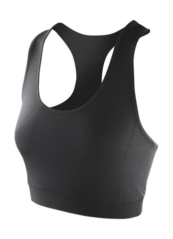 Result Women`s Impact Softex® Crop Top, Black, 2XS (6) bedrucken, Art.-Nr. 108331011