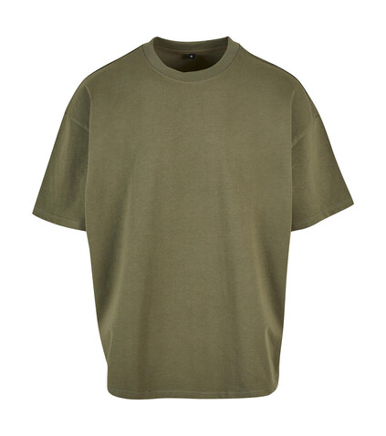 Build Your Brand Ultra Heavy Cotton Box Tee, Olive, 2XL bedrucken, Art.-Nr. 108395305