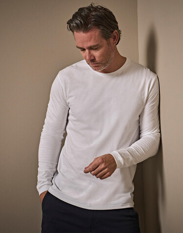 Tee Jays Long Sleeve Fashion Sof Tee, White, XL bedrucken, Art.-Nr. 108540005