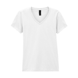 Gildan Softstyle Women`s V-Neck T-Shirt, White, S bedrucken, Art.-Nr. 109090003 Gildan Softstyle Women`s V-Neck T-Shirt, White, S bedrucken, Art.-Nr. 109090003