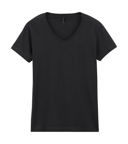 Gildan Softstyle Women`s V-Neck T-Shirt, Black, S bedrucken, Art.-Nr. 109091013 Gildan Softstyle Women`s V-Neck T-Shirt, Black, S bedrucken, Art.-Nr. 109091013