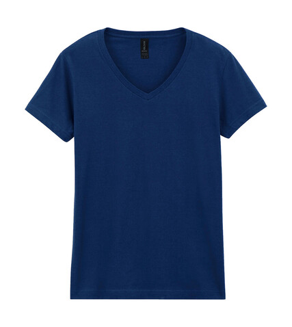 Gildan Softstyle Women`s V-Neck T-Shirt, Navy, XL bedrucken, Art.-Nr. 109092006