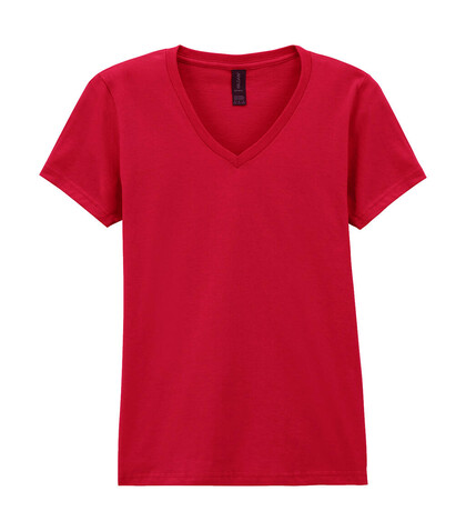 Gildan Softstyle Women`s V-Neck T-Shirt, Cherry Red, M bedrucken, Art.-Nr. 109094014 Gildan Softstyle Women`s V-Neck T-Shirt, Cherry Red, M bedrucken, Art.-Nr. 109094014