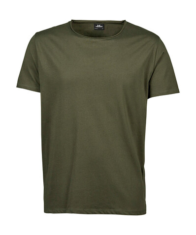 Tee Jays Raw Edge Tee, Olive, 2XL bedrucken, Art.-Nr. 110545307
