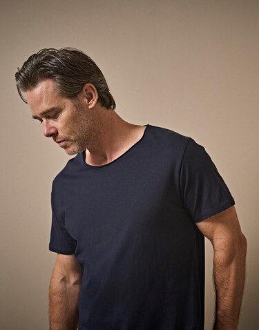 Tee Jays Raw Edge Tee, Navy, 3XL bedrucken, Art.-Nr. 110542008