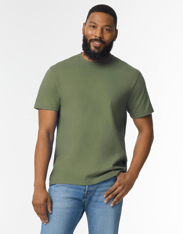 Gildan Light Cotton Adult T-Shirt, Military Green, 2XL bedrucken, Art.-Nr. 111095066