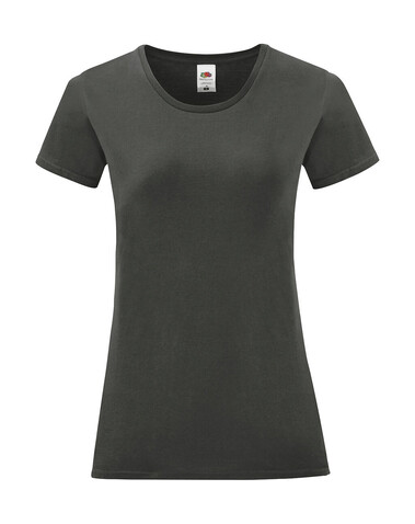 Fruit of the Loom Ladies` Iconic 150 T, Light Graphite, S bedrucken, Art.-Nr. 112011353