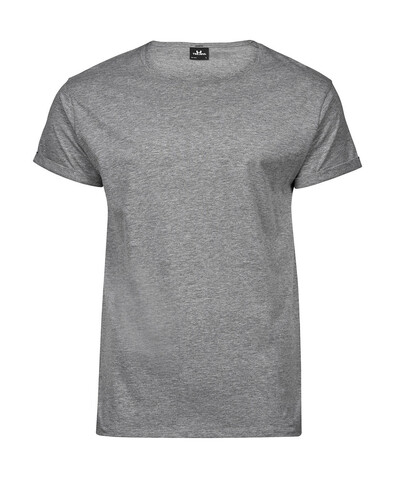 Tee Jays Roll-Up Tee, Heather Grey, 3XL bedrucken, Art.-Nr. 112541238