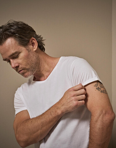 Tee Jays Roll-Up Tee, Heather Grey, M bedrucken, Art.-Nr. 112541234