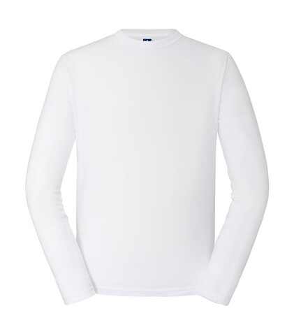 Russell Europe Authentic Classic Long Sleeve T, White, XL bedrucken, Art.-Nr. 113000006