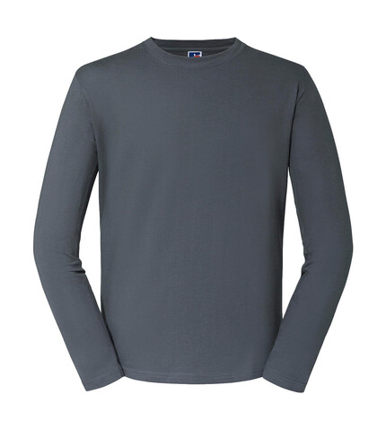 Russell Europe Authentic Classic Long Sleeve T, Convoy Grey, M bedrucken, Art.-Nr. 113001274