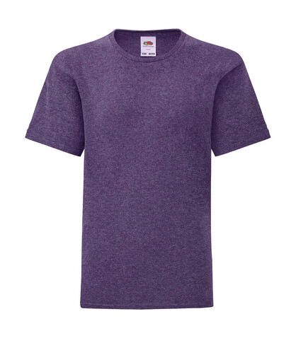 Fruit of the Loom Kids` Iconic 150 T, Heather Purple, 104 (3-4) bedrucken, Art.-Nr. 113013463