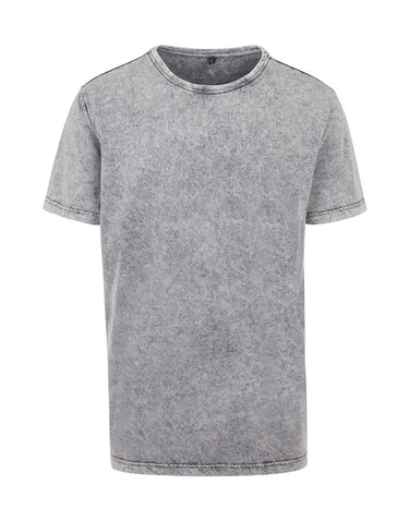 Build Your Brand Acid Washed Tee, Grey Black, 4XL bedrucken, Art.-Nr. 113391247