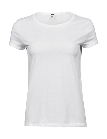 Tee Jays Ladies` Roll-Up Tee, White, S bedrucken, Art.-Nr. 113540003