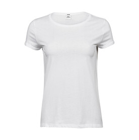 Tee Jays Ladies` Roll-Up Tee, White, S bedrucken, Art.-Nr. 113540003