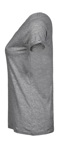 Tee Jays Ladies` Roll-Up Tee, Heather Grey, M bedrucken, Art.-Nr. 113541234