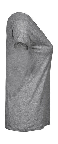 Tee Jays Ladies` Roll-Up Tee, Heather Grey, M bedrucken, Art.-Nr. 113541234