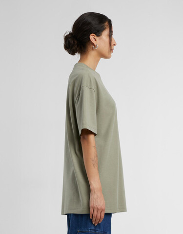 Build Your Brand Ladies Oversized Boyfriend Tee, Pale Olive, 2XL bedrucken, Art.-Nr. 114395345