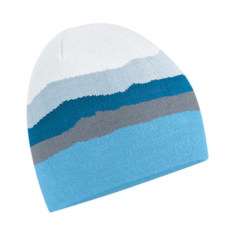 Beechfield Mountain Peaks Pull-On Beanie, Alpine Peaks, One Size bedrucken, Art.-Nr. 115698130
