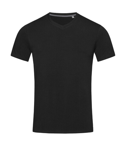 Stedman Stretch-T V-neck for men, Black Opal, XL bedrucken, Art.-Nr. 116051026